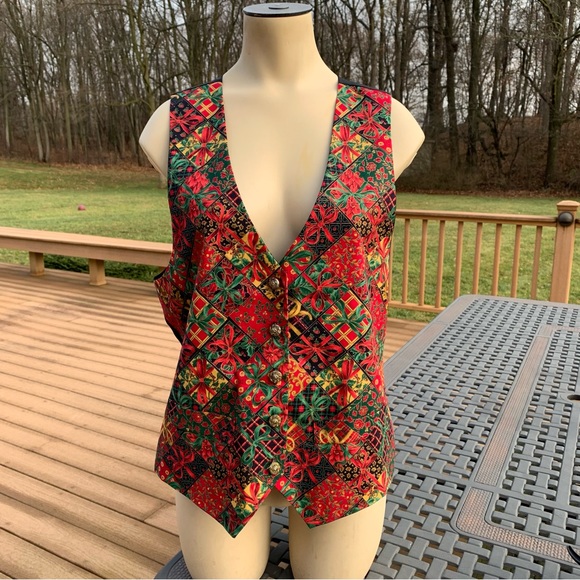 Holiday vest vintage, designer: CAROL ANTONE collection size:medium - Picture 6 of 9